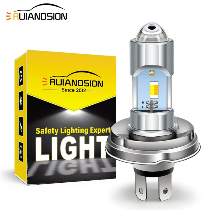 Ruiandsion P45T Deal Beam Used Motorcycle Headlight Made In China 6V 10-80V White Yellow